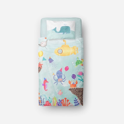 Cake by the Ocean Kid Cover Set (%100 Cotton - Toddler)