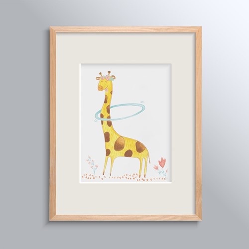 Miss Giraffe Poster