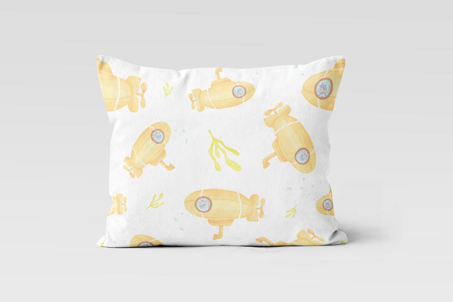 Picture of Yellow Submarine Pillow Case