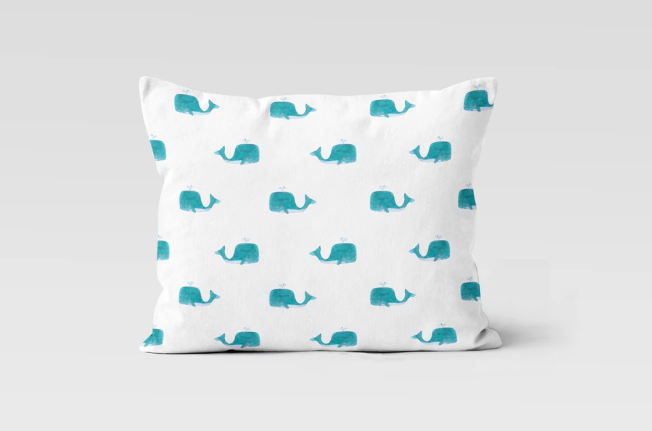 Picture of Whales Everywhere Pillow Case