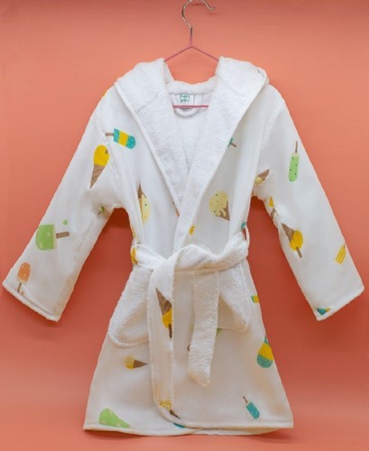 Ice-Cream Dream Bathrobe (2-3 Years) (Organic)