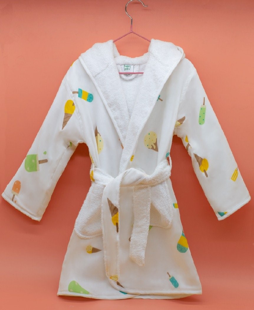 Picture of Ice-Cream Dream Bathrobe (2-3 Years) (Organic)