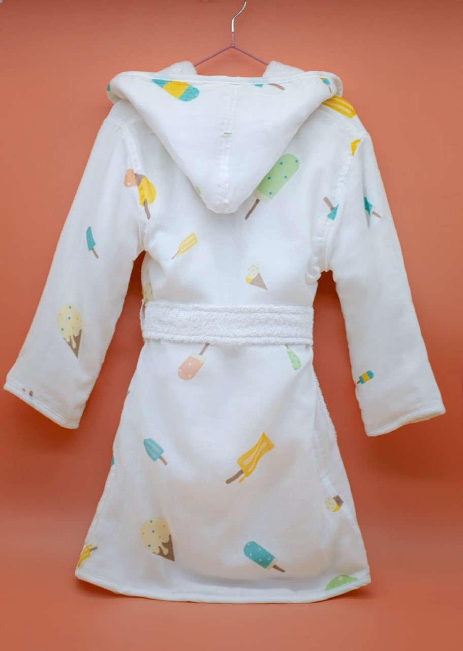 Picture of Ice-Cream Dream Bathrobe (2-3 Years) (Organic)