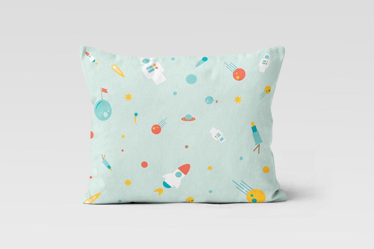 Picture of 'Lost in Space' %100 Organic Pillowcase - (50x70 cm)