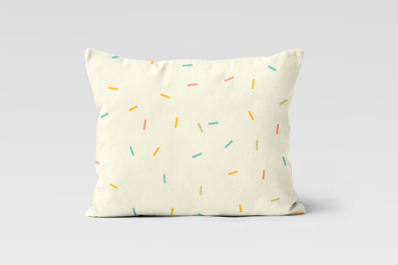 Picture of 'Confetti Rain' %100 Organic Pillowcase - (50x70 cm)  