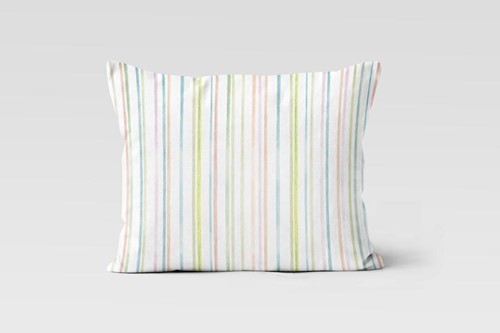 Happy Stripes Pillow Case - (35x45 cm)  