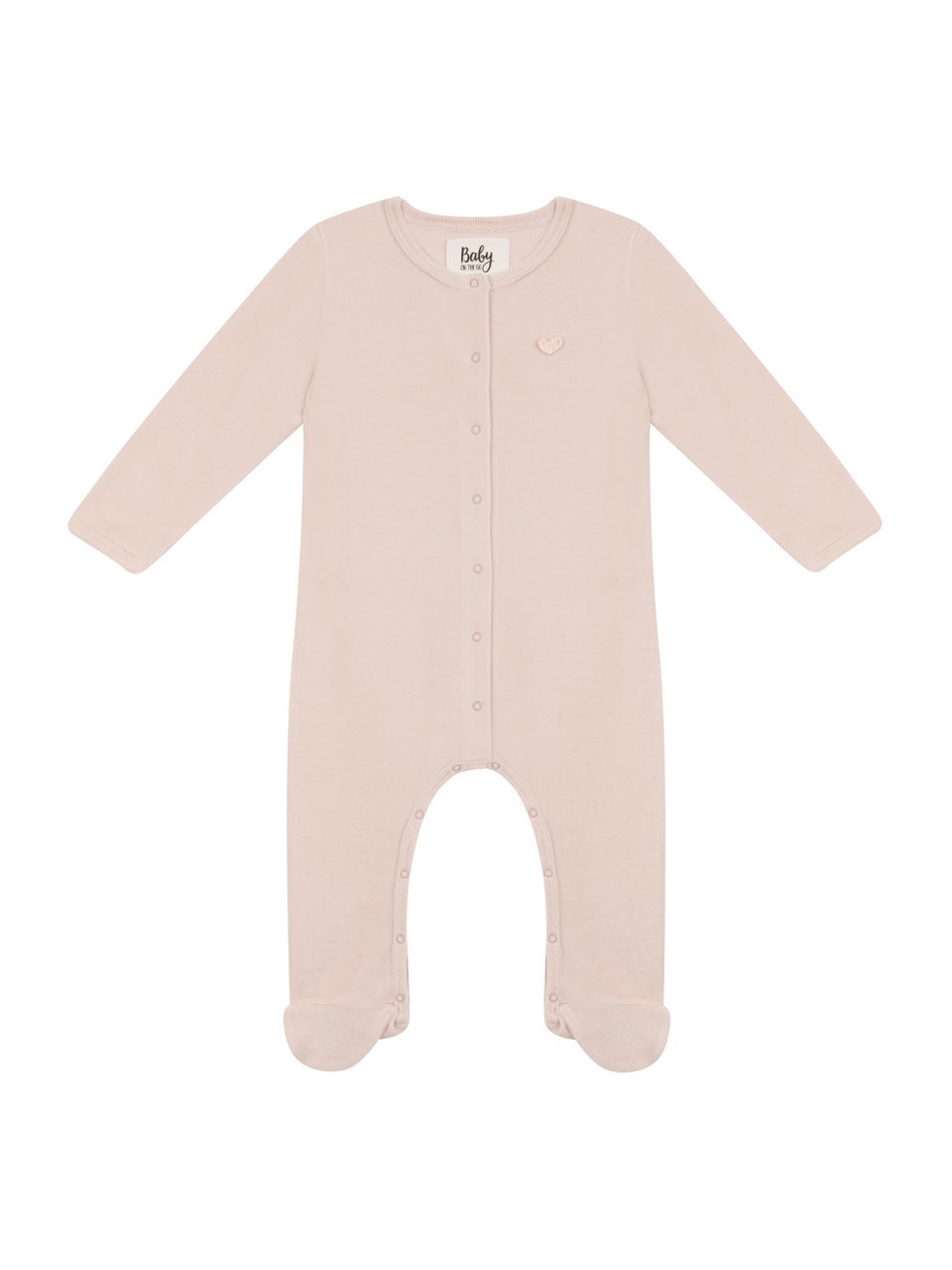 Picture of BOTG x ANTEBIES ORGANIC VELVET ROMPER - PINK VELVET