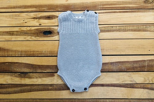 OVERALL YELKI DESIGN GRAY COLOR (0-6 MONTHS)