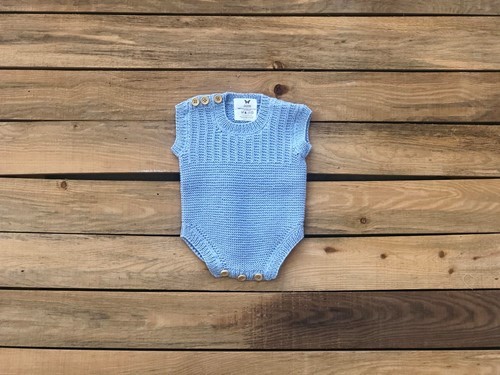  OVERALL YELKI DESIGN BLUE COLOR (0-6 MONTHS)