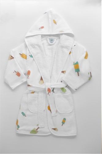 Ice-Cream Dream Bathrobe (2-3 Years) (Organic)