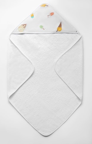 3X ORGANIC BABY TOWEL - ICE CREAM LAND