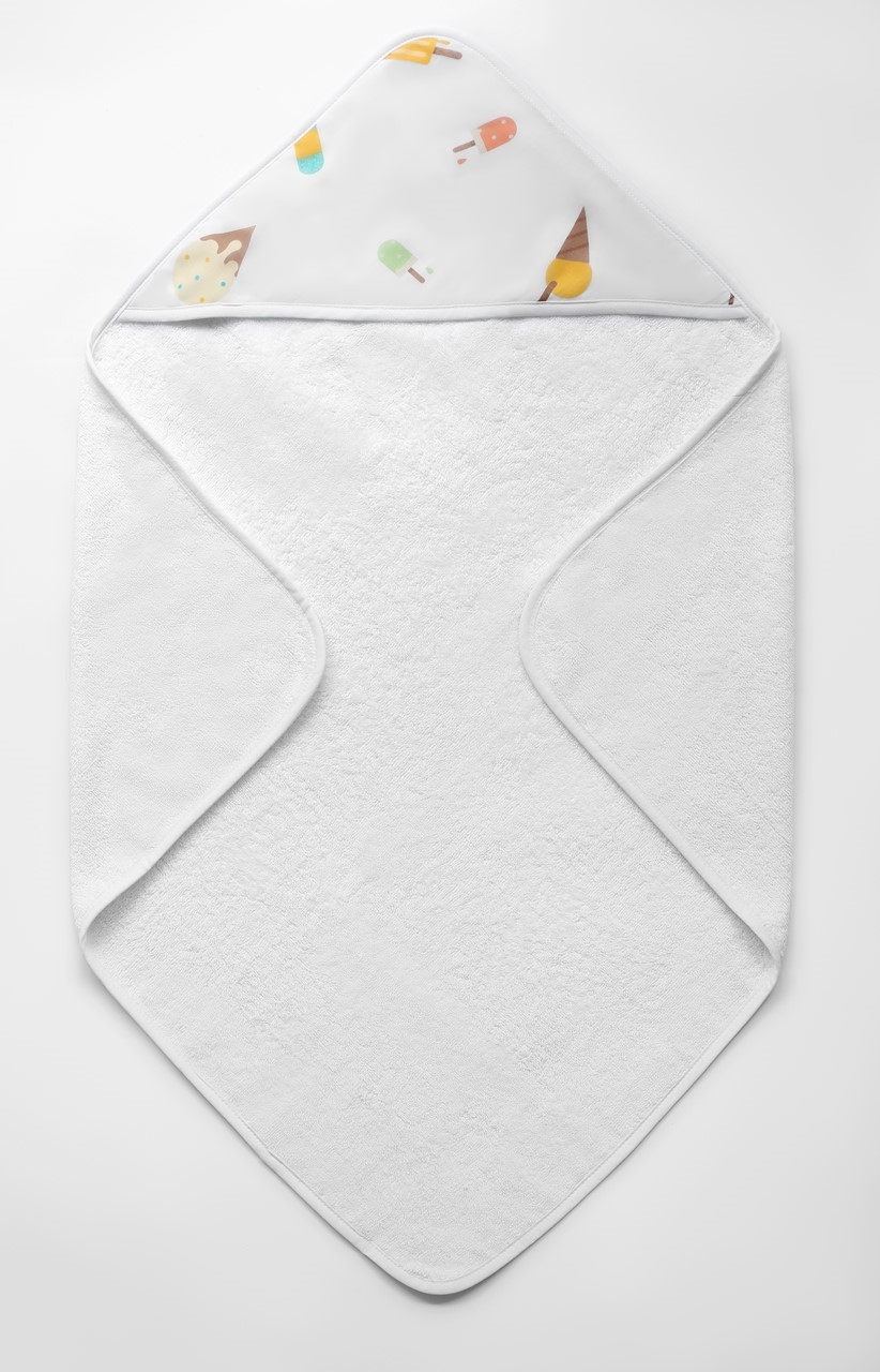 Picture of 3X ORGANIC BABY TOWEL - ICE CREAM LAND