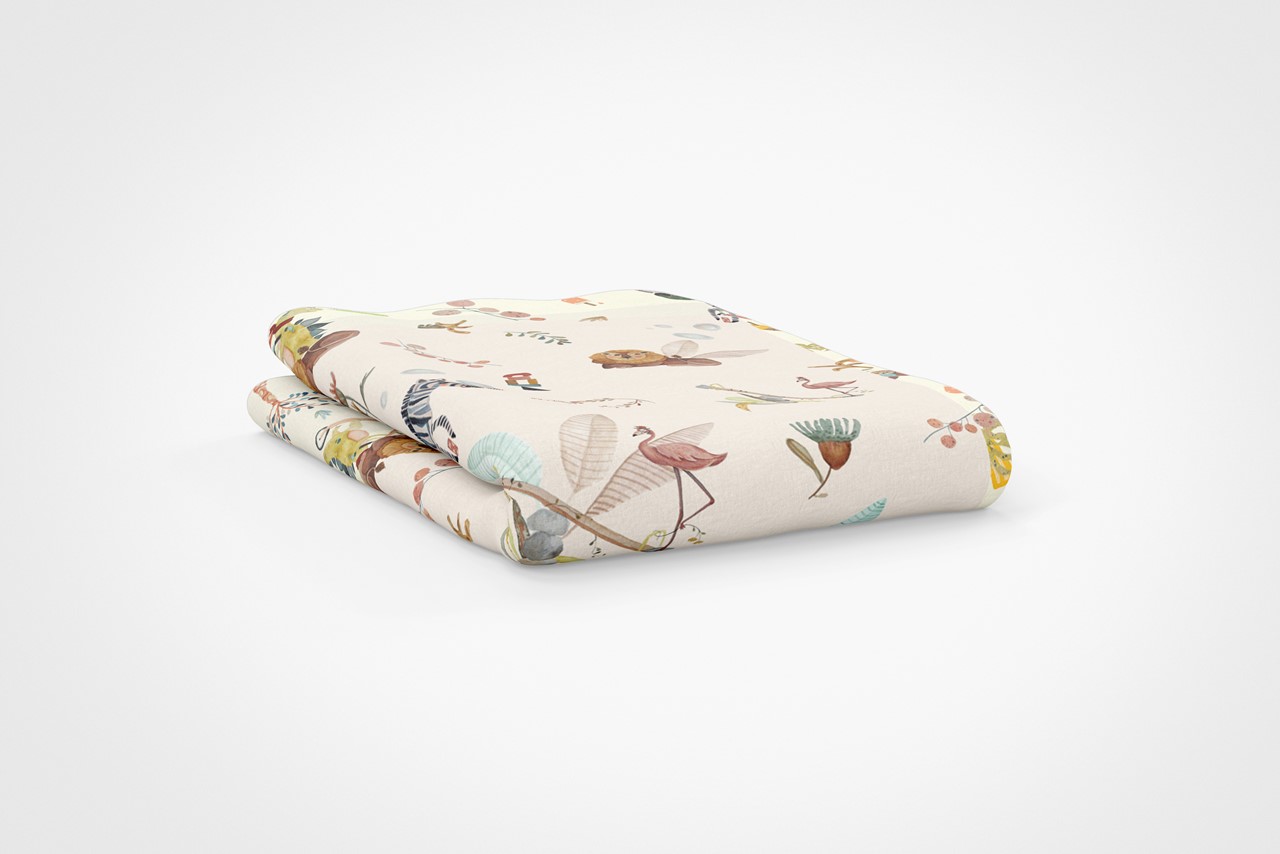 Picture of Flamingo Team 100% Organic Fitted Sheet - Big Size