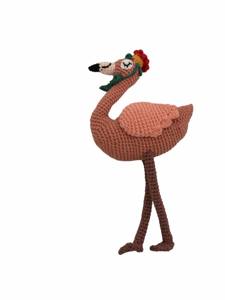 Picture of Organic Flamingo Sleeping Toy